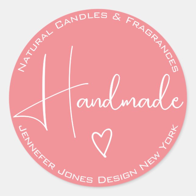 Simple calligraphie Girl rose Étiquettes faits mai (Devant)