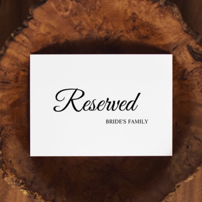 Simple calligraphie noir et blanc signe réservé (Créateur téléchargé)