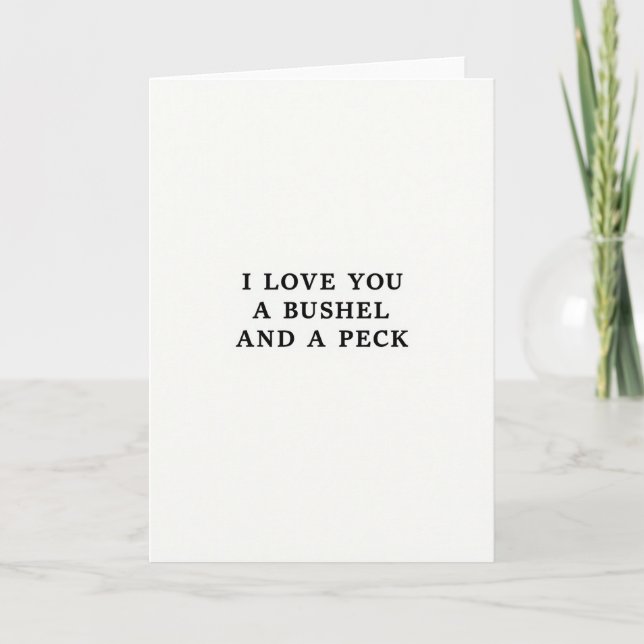 Simple Carte d'Amour Boisseau et Peck (Devant)