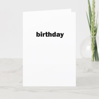 simple carte d'anniversaire