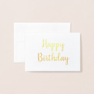 simple carte de calligraphie d'anniversaire heureu