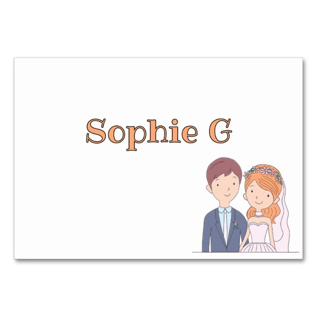 Simple carte de mariage de conjoints de style cart (Devant)