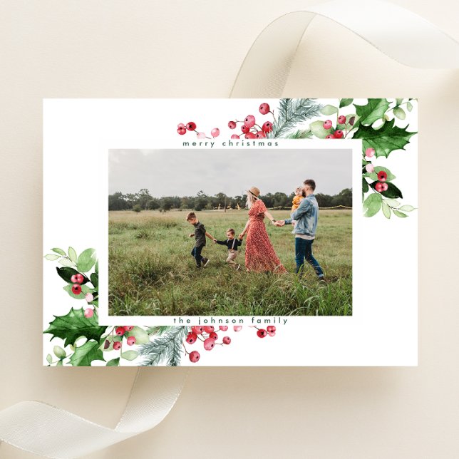 Simple carte de Noël moderne Blanche-Neige (Créateur téléchargé)