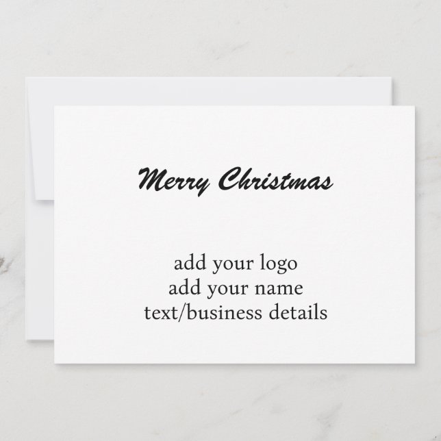 SIMPLE CARTE DE REMERCIEMENTS BLANC (Dos)