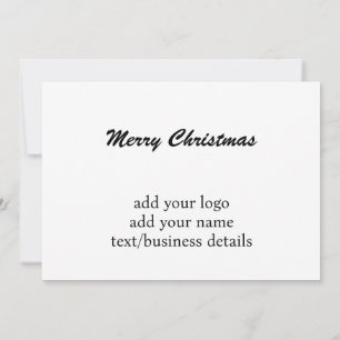 SIMPLE CARTE DE REMERCIEMENTS BLANC