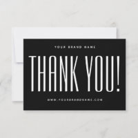 Simple carte de remerciements d'affaires minimalis