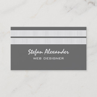 Simple Carte de visite Chic, Gris