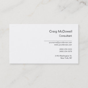 Simple Carte de visite noir blanc clair