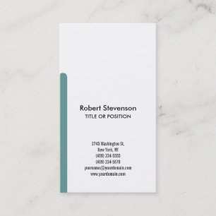 Simple Carte de visite noir bleu blanc