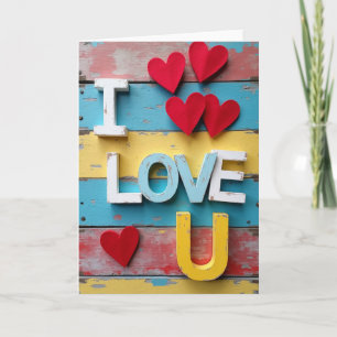 Simple carte Je t'aime