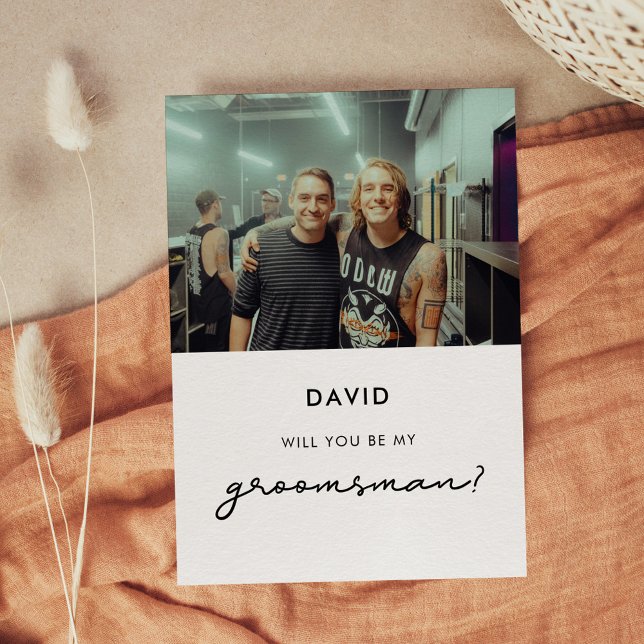 Simple Carte photo de garçon d'honneur (Créateur téléchargé)