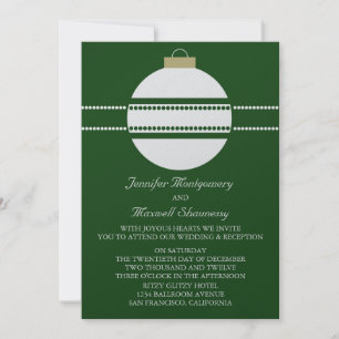 Simple Chic Ornament Fête de mariage Invitation