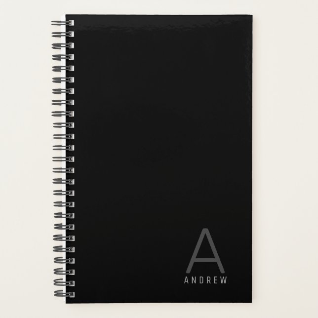 Simple Classic Modern Personnalisé Nom Planner (Devant)
