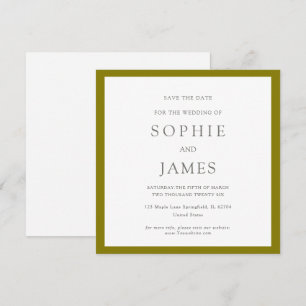 Simple classique chic couleur save the date Maria