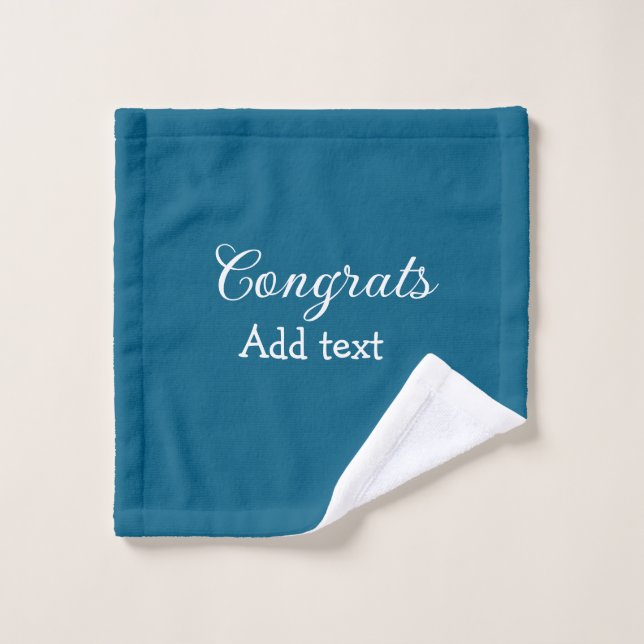 Simple congratulation graduation add your (Gant de toilette)