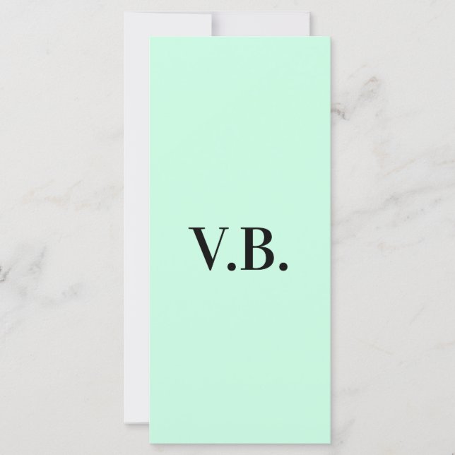 Simple couleur unie ajouter nom texte monogramme  (Devant)