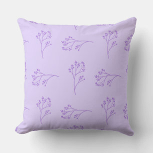 Simple coussin décoratif floral violet