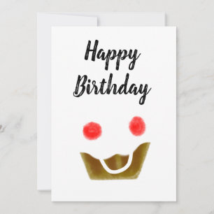 simple cupcake rose élégant heureux anniversaire