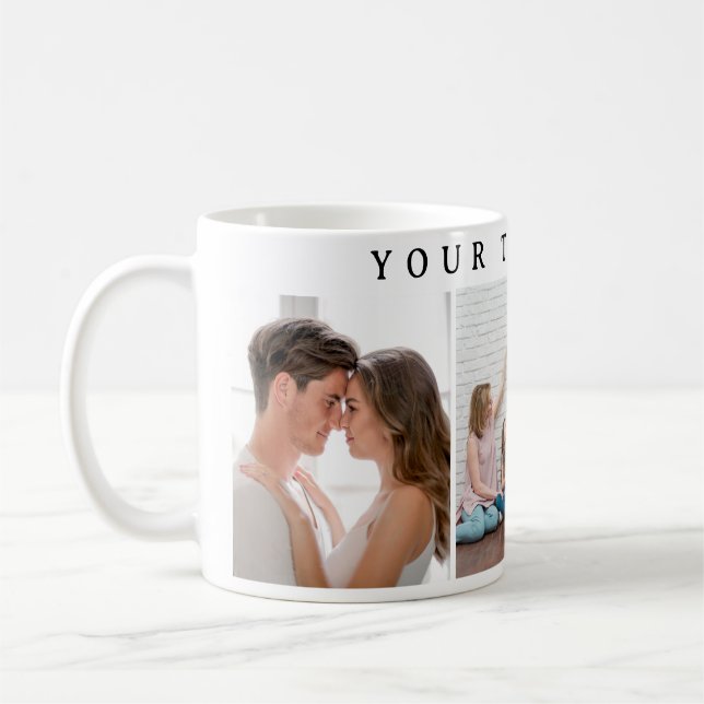 Simple Custom  Photo Valentine's Day Coffee Mug (Gauche)