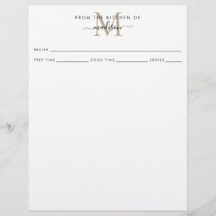 Simple de la cuisine de l'or Monogram Recette