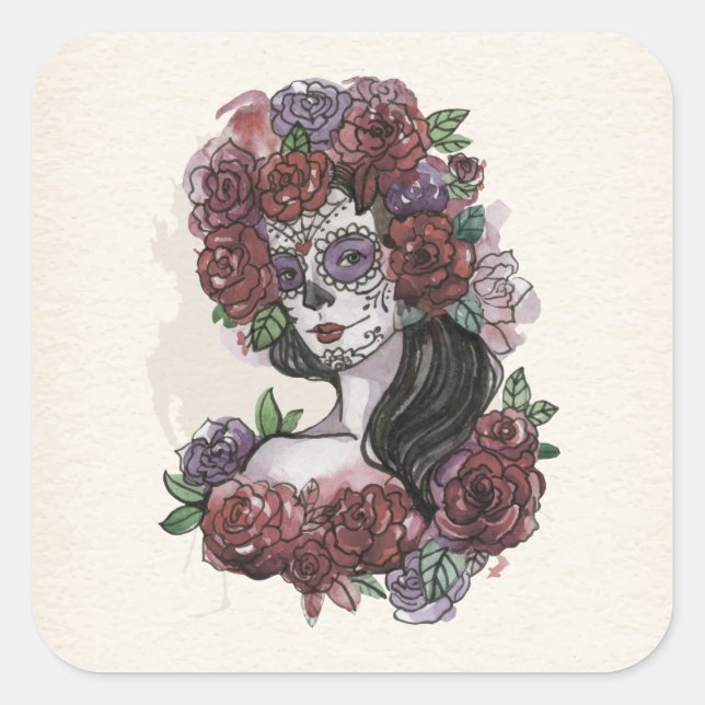 Simple Dia de los Muertos | Autocollant (Devant)