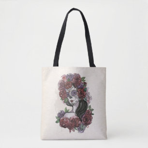 Simple Dia de los Muertos Sac fourre-tout