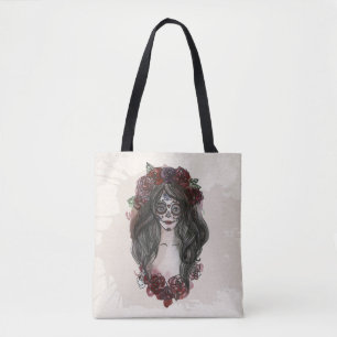 Simple Dia de los Muertos Sac fourre-tout