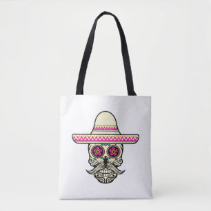 Simple Dia de Muertos Crâne avec Casquette Sac f