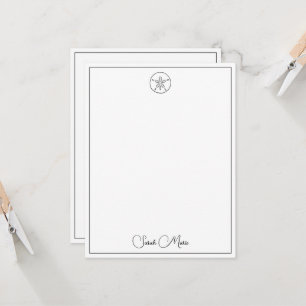 Simple Dollar de Sable Noir et Blanc Personnalisé