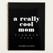 Simple Drôle Maman Personnalisée Noir Et Blanc