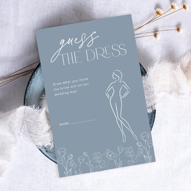 Simple Dusty Blue Fête des mariées jeu (Créateur téléchargé)