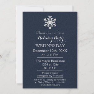 Simple Elegance Classy Fête de vacances Invitation