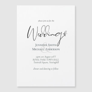 Simple Élégance Script Mariage moderne
