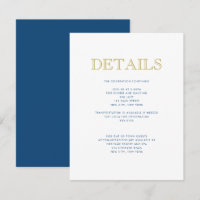 Simple Elegant Bar Mitzvah - Carte Détail Traditio