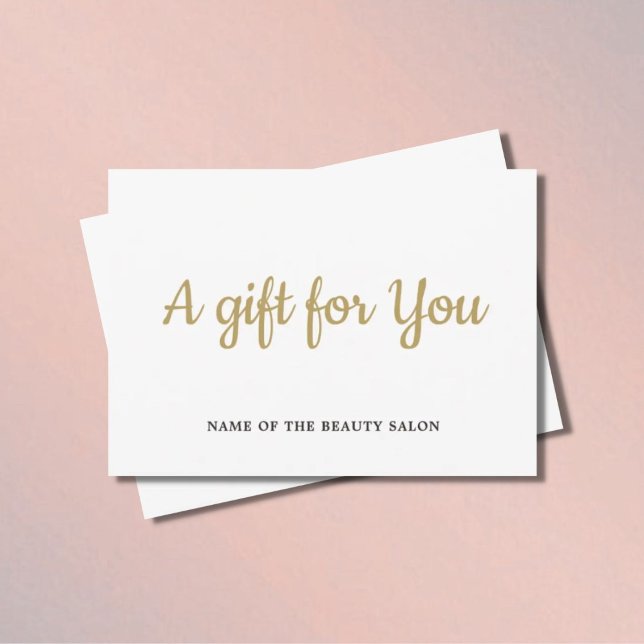 Simple Elegant Blanc Faux Or Beauté (Créateur téléchargé)