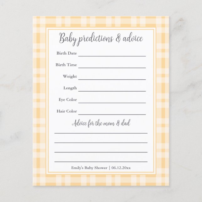 Simple Elegant Boy Baby shower Devant Jeu (Devant)