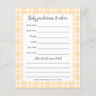Simple Elegant Boy Baby shower Devant Jeu