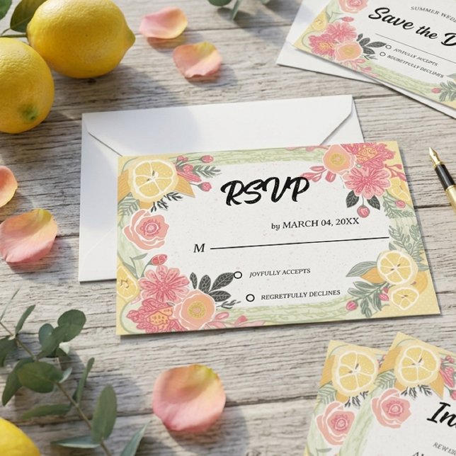 Simple Élégant Classique Mariage RSVP (Créateur téléchargé)