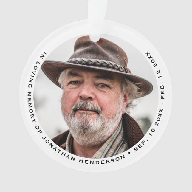 Simple Élégant En Mémoire Amoureuse (devant)