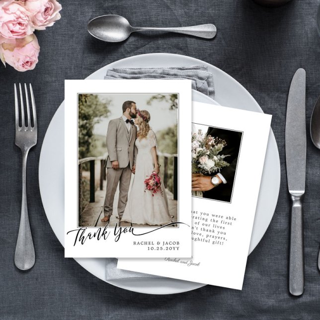 Simple Élégant Faire-Part de Mariage Photo (Créateur téléchargé)