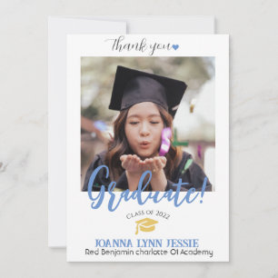 Simple Elegant Graduation or Casquette Merci Scrip