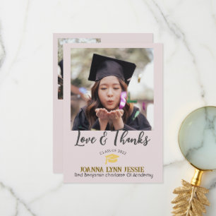 Simple Elegant Graduation or Casquette Merci Scrip