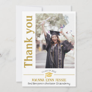 Simple Elegant Graduation or Casquette Merci Scrip