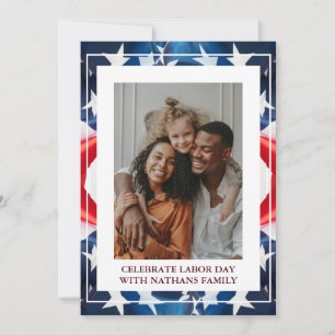 Simple Elegant Happy Labor Day avec drapeau améric