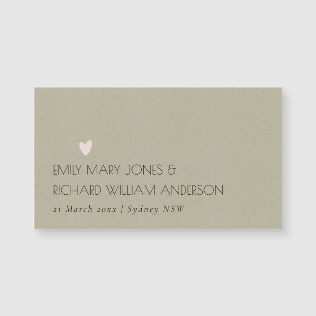 SIMPLE ÉLÉGANT KRAFT GRAY TYPOGRAPHIE ENREGISTRER  (Devant)