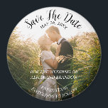 Simple Elegant Mariage photo moderne Whimsy Magnet<br><div class="desc">Simple,  élégant,  lunatique,  moderne Mariage photo,  Save the Date aimant. Vous pouvez le personnaliser avec vos détails.</div>