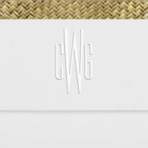 Simple Élégant Monogramme de 3 Lettres Initiales #