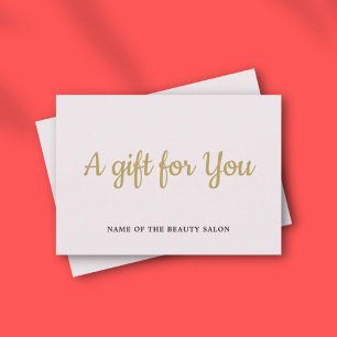 Simple Elegant Pale Rose Faux Gold Beauté