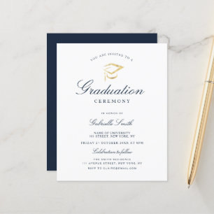 simple élégante cérémonie de remise des diplômes c