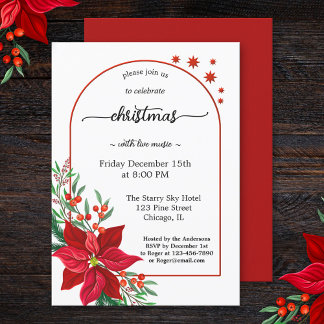 Simple élégante invitation de Noël